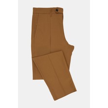 Vakko By Berwıch Tan Single-Pleat Trousers