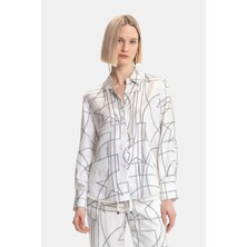 Vakko By Lorena Antonıazzı White Long Sleeve Shirt