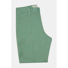 Jacob Cohen Light Green Linen Bermuda Shorts
