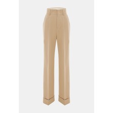 Phılosophy Slim Fit Light Brown Straight Leg Trousers