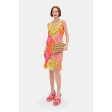 Vakko By Pe De Chumbo Multicolor Tasseled Dress