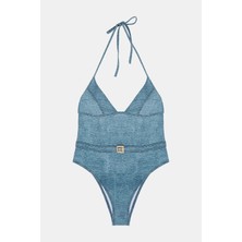 Balmain Balmaın Blue Swimsuit