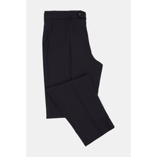 Vakko By Berwıch Navy Single-Pleat Trousers