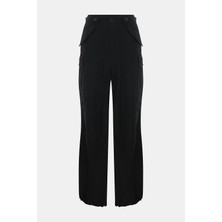 Junya Watanabe Relaxed Fit Black Wide-Leg Wool Trousers