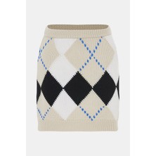 Marni Marnı Cream Patterned Skirt