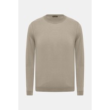 Vakko Crew Neck Long Sleeve Knit Sweater