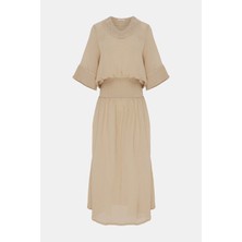 By Malene Birger By Malene Bırger Beige Midi Dress