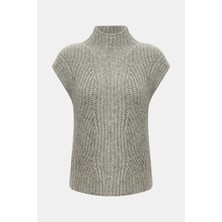 Eleventy Light Grey Mock Neck Knitwear