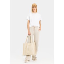 Vakko By Lorena Antonıazzı Beige Casual Trousers