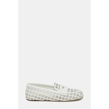 3 Juın White Leather Shoes
