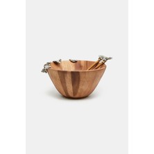 Vakko Salad Serving Bowl With Servers