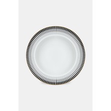 Vakko Piano Black&gold Pasta Plate