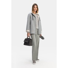 Vakko By Lorena Antonıazzı Light Grey Wool Trousers
