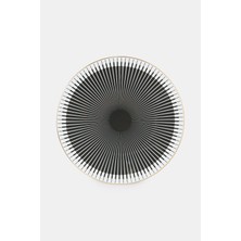 Vakko Piano Black & Gold Serving Plate