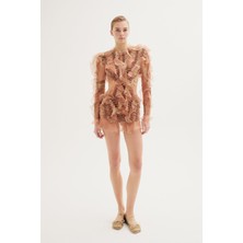 Zimmermann Zımmermann Dusty Rose Mini Dress