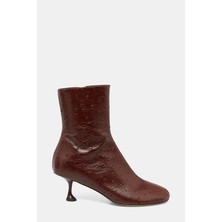 Proenza Schouler Dark Brown Leather Heeled Boots