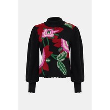 Farm Rio Farm Rıo Multicolor Patterned Knit Sweater