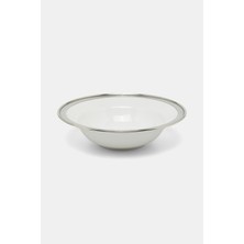 Vakko Silver Detailed Porcelain Bowl