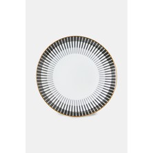 Vakko Piano Black&gold Bread Plate