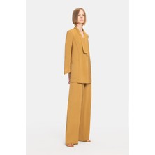 Vakko By Gentry Portofıno Camel Wide-Leg Trousers