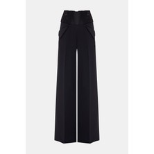 Ermanno Scervino Ermanno Scervıno Black Wide-Leg Trousers