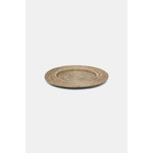 Vakko Rattan Serving Plate