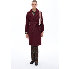 Helene Berman Burgundy Pea Coat