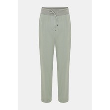 Vakko By Lorena Antonıazzı Khaki Slim-Leg Trousers