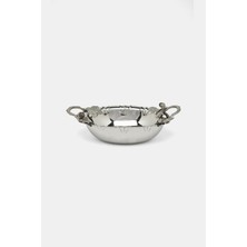 Vakko Oak Handle Stainless Steel Bowl
