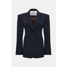 Vivienne Westwood Vıvıenne Westwood Navy Buttoned Wool Jacket