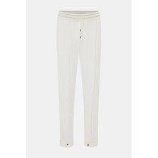 Vakko By Lorena Antonıazzı Ecru Casual Trousers