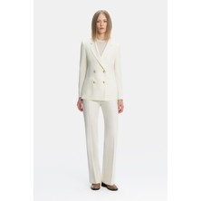 Vakko By Taglıatore Ecru Trousers