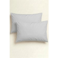 Anılsan Camelia 2'li Bej Yastık Kılıfı – 50x70 Cm, %100 Pamuk