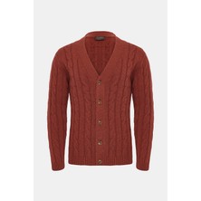 Vakko By Danıele Fıesolı Cable Knit Pattern Buttoned Knitwear