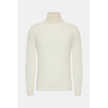 Vakko By Danıele Fıesolı Turtleneck Long Sleeve Cashmere Knit Sweater