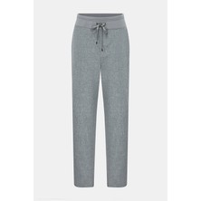 Vakko By Lorena Antonıazzı Light Grey Slim Leg Trousers