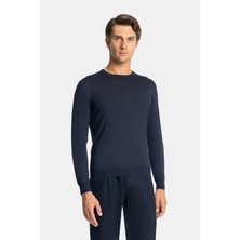 Vakko By Gran Sasso Crew Neck Wool Silk Knitwear