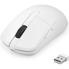 sbodurhome Dual Mode Şarjlı Kablosuz Mouse Bluetooth 2.4 Ghz 6200 Dpı Beyaz HDX3414W