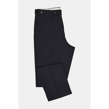 Vakko By Berwıch Navy Single-Pleat Trousers