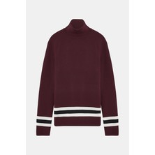 Fusalp Burgundy Viscose Knit Sweater