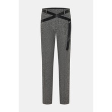 Maıson Margıela Mm6 Grey Melange Straight-Leg Trousers