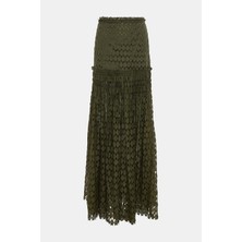 Ulla Johnson Dark Green Lace Skirt