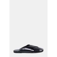 Proenza Schouler Black Leather Slippers