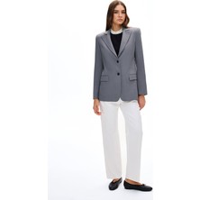 Bevza Grey Melange Wool Jacket