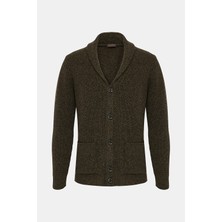 Vakko By Danıele Fıesolı Button-Front Shawl Collar Chunky Knitwear