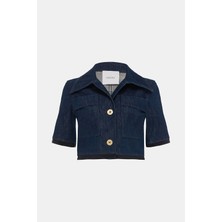 Patou Dark Blue Buttoned Jacket