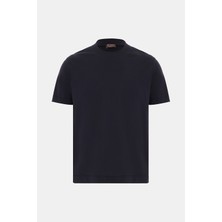 Vakko By Danıele Fıesolı Navy Crew Neck Short-Sleeve T-Shirt