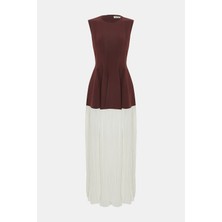 Simkhai Sımkhaı Reddish Brown Midi Dress