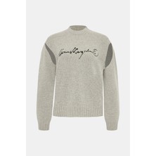 Maıson Margıela Mm6 Grey Melange Sweater
