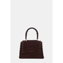 Orciani Orcıanı Burgundy Suede Bag